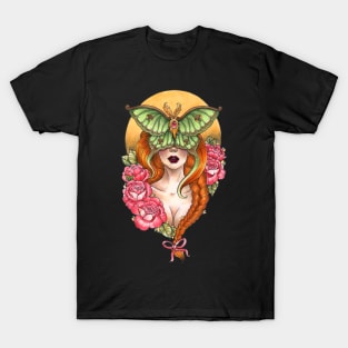 Luna Moth Neo traditional lady T-Shirt